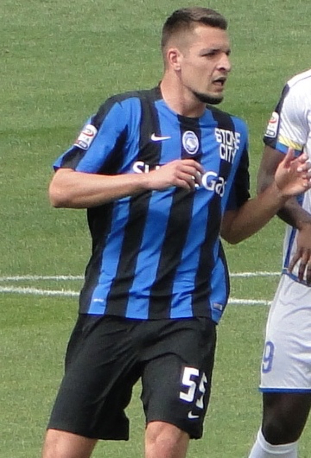 Berat Djimsiti with Atalanta, 2016.