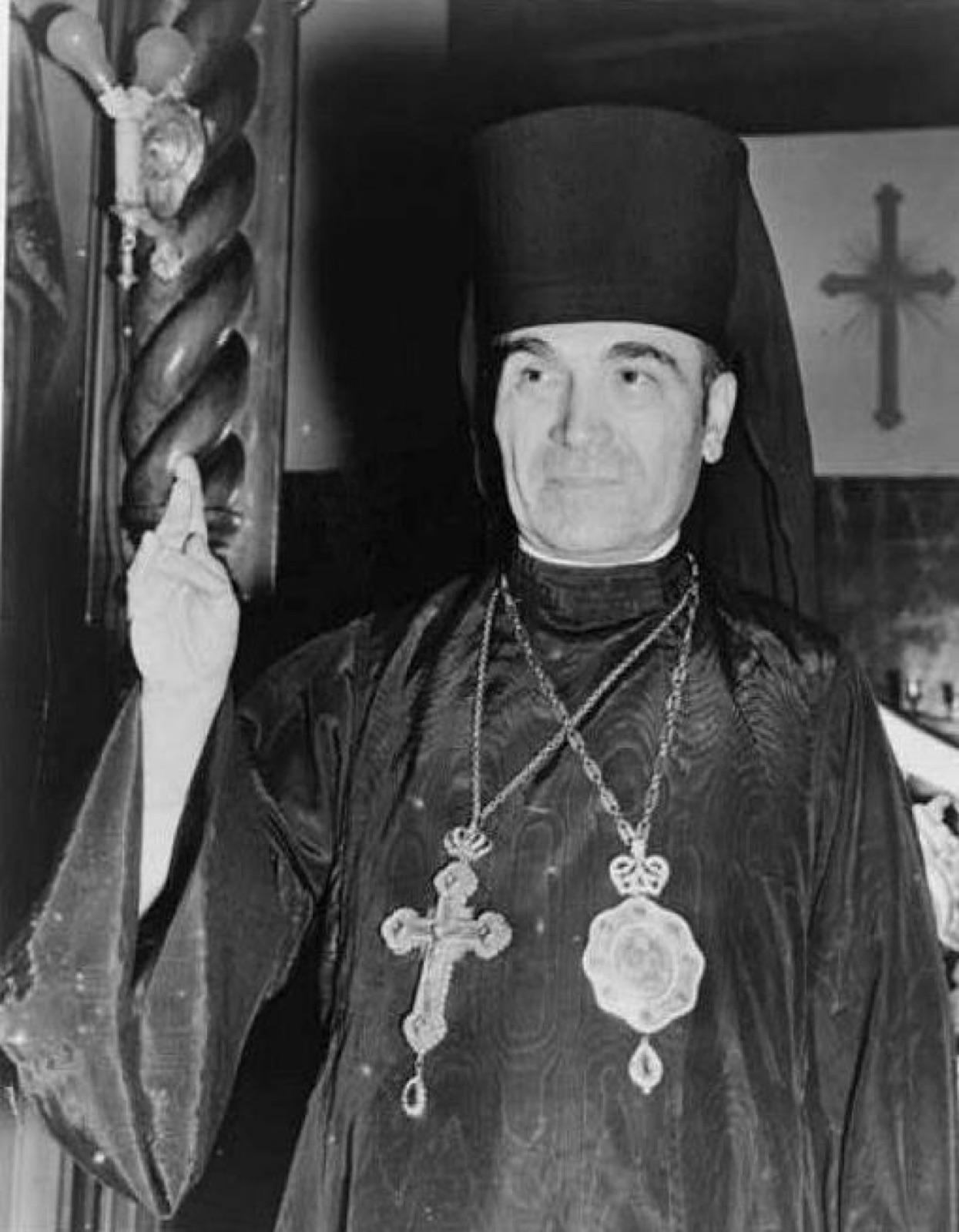 Peshkopi Fan Noli në 1939 — portret i jetës së vonë i marrë gjatë viteve të tij amerikane.
