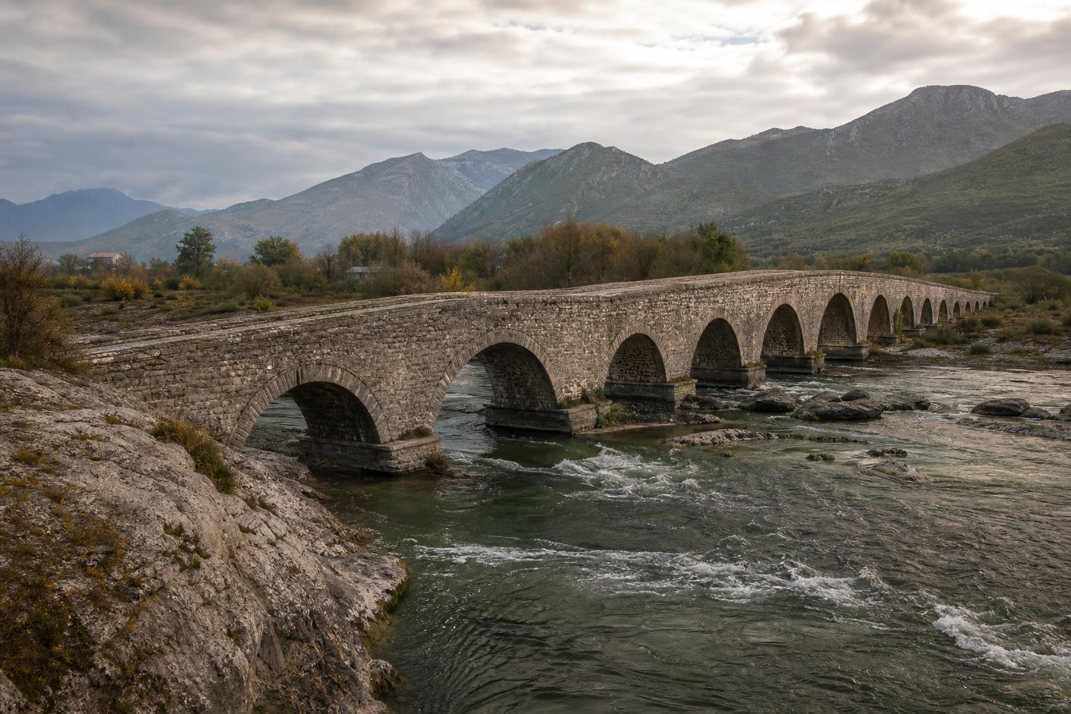 Mes Bridge (Ura e Mesit): The Ottoman Stone Span Near Shkodra